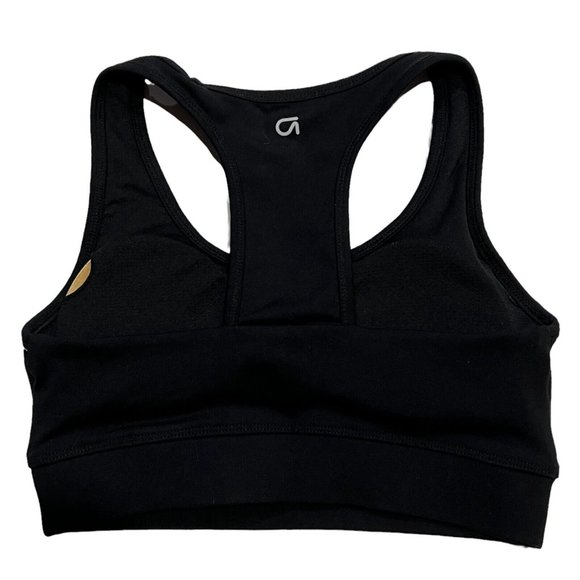 NWT GAP Fit T-Back Sports Bra Sz XS Black Pullover - Picture 3 of 8